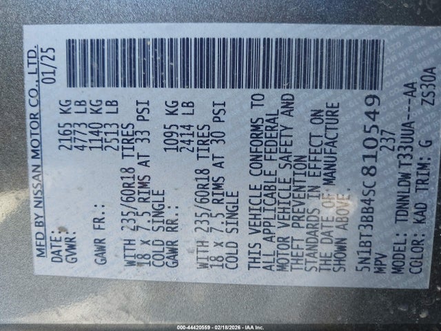 2025 NISSAN ROGUE 5N1BT3BB4SC810549 Photo 8