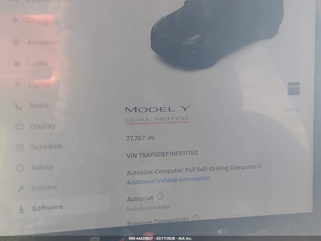 2022 TESLA MODEL Y 7SAYGDEF1NF511750 Photo 6