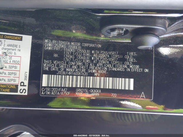 2006 TOYOTA 4RUNNER JTEBU14R160087620 Photo 8