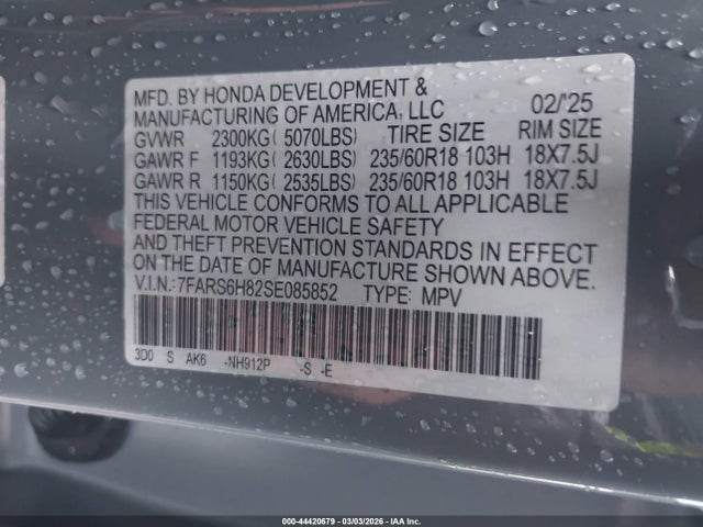 2025 HONDA CR-V HYBRID 7FARS6H82SE085852 Photo 8