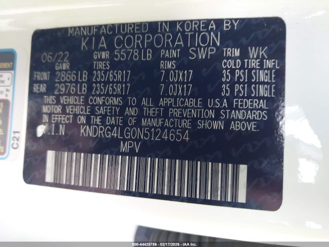 2022 KIA SORENTO HYBRID KNDRG4LG0N5124654 Photo 8