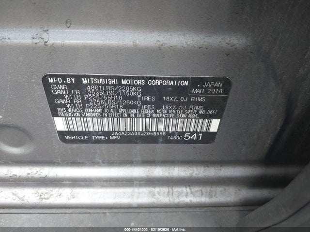 2018 MITSUBISHI OUTLANDER JA4AZ3A3XJZ053588 Photo 8