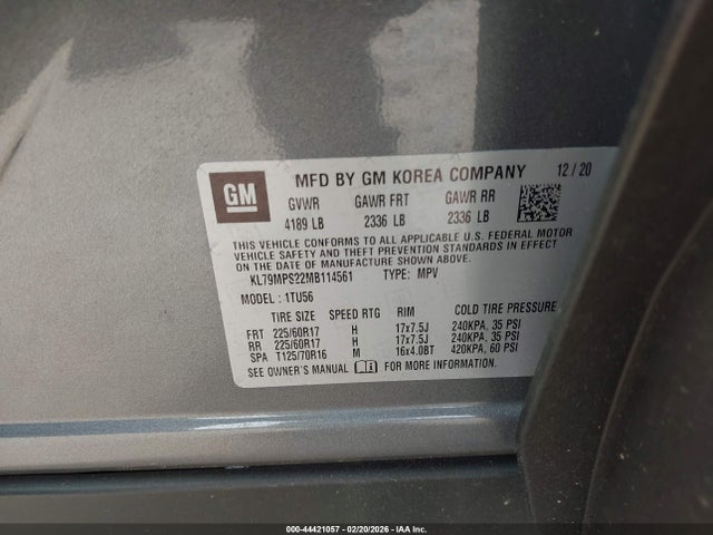 2021 CHEVROLET TRAILBLAZER KL79MPS22MB114561 Photo 8