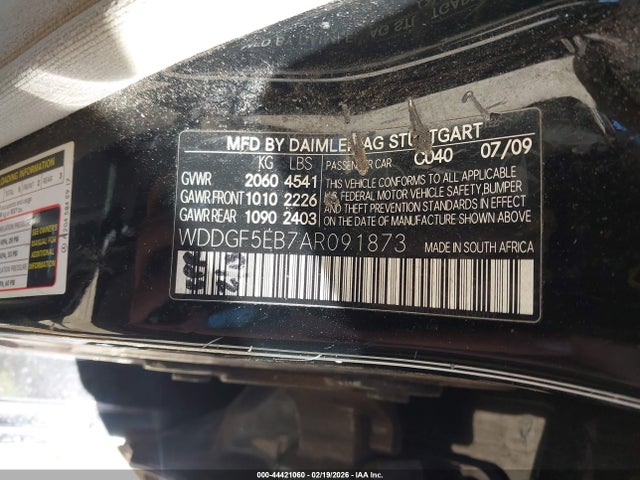 44421060 :رقم المزاد ، WDDGF5EB7AR091873 vin ، 2010 Mercedes-benz C 300 Sport مزاد بيع