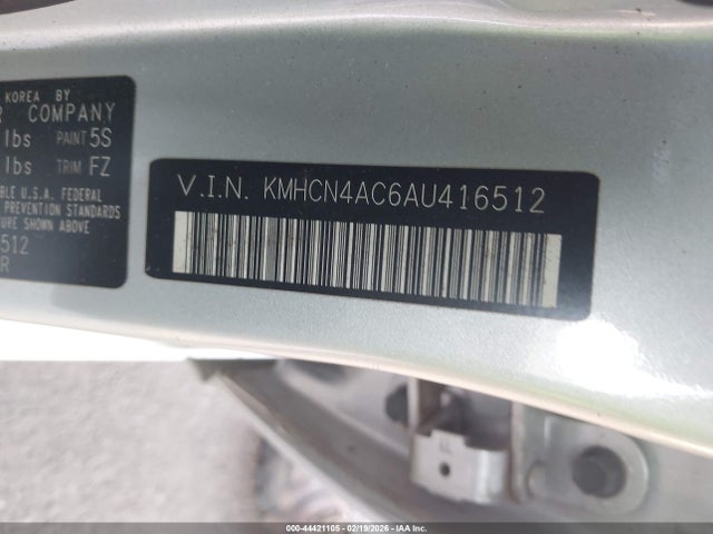 2010 HYUNDAI ACCENT KMHCN4AC6AU416512 Photo 8