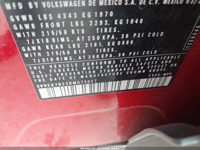 2024 VOLKSWAGEN TAOS 3VVEX7B23RM073027 Photo 8