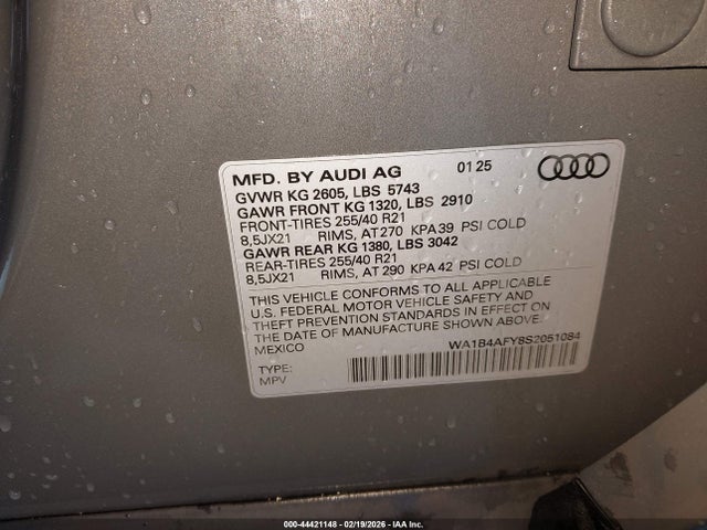 2025 AUDI SQ5 WA1B4AFY8S2051084 Photo 8