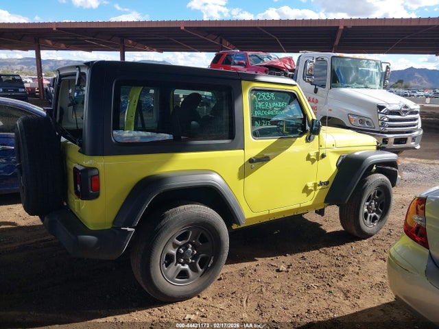 2023 Jeep Wrangler 2-door Sport 4x4 მანქანა იყიდება აუქციონზე, vin: 1C4GJXANXPW634017, აუქციონის ნომერი: 44421173