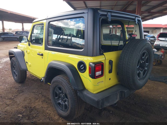 2023 Jeep Wrangler 2-door Sport 4x4 მანქანა იყიდება აუქციონზე, vin: 1C4GJXANXPW634017, აუქციონის ნომერი: 44421173