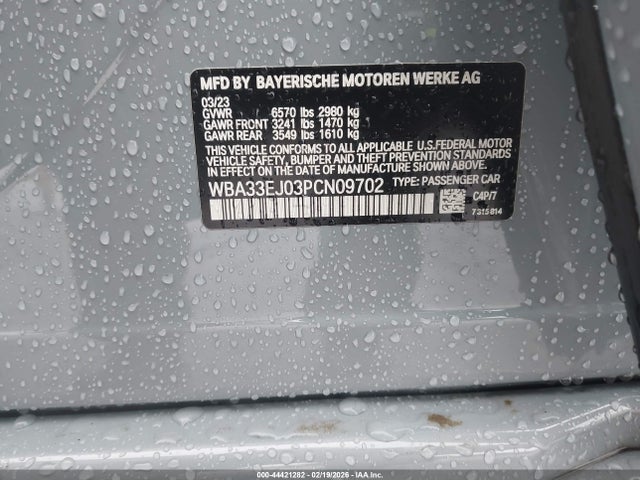 Продаж на аукціоні авто 2023 Bmw 760 I Xdrive, vin: WBA33EJ03PCN09702, номер лоту: 44421282