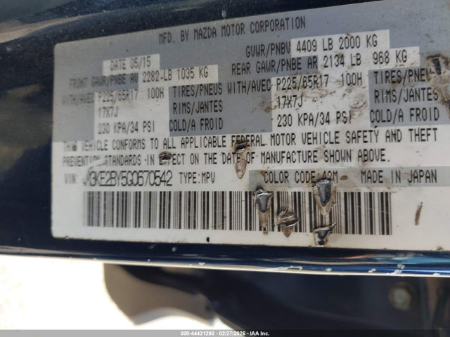 Aukcja sprzedaży 2016 Mazda Cx-5 Sport, vin: JM3KE2BY5G0670542, numer aukcji: 44421290