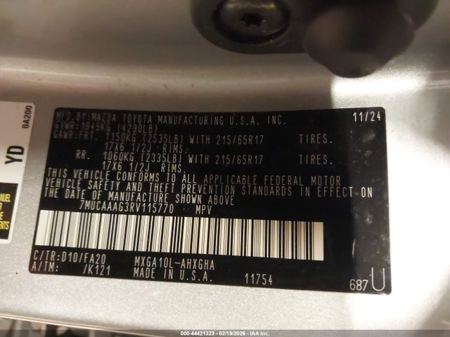 2024 TOYOTA COROLLA CROSS 7MUCAAAG3RV115770 Photo 8