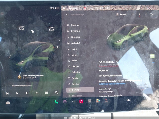 2022 TESLA MODEL Y 7SAYGDEF9NF411024 Photo 6