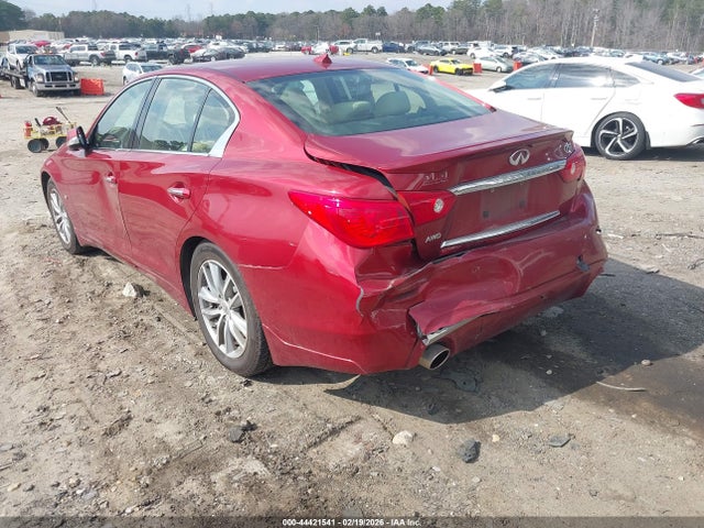 2014 Infiniti Q50 Premium მანქანა იყიდება აუქციონზე, vin: JN1BV7AR7EM691529, აუქციონის ნომერი: 44421541