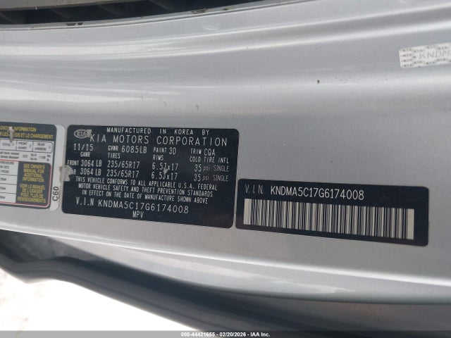 KNDMA5C17G6174008 KIA Sedona L