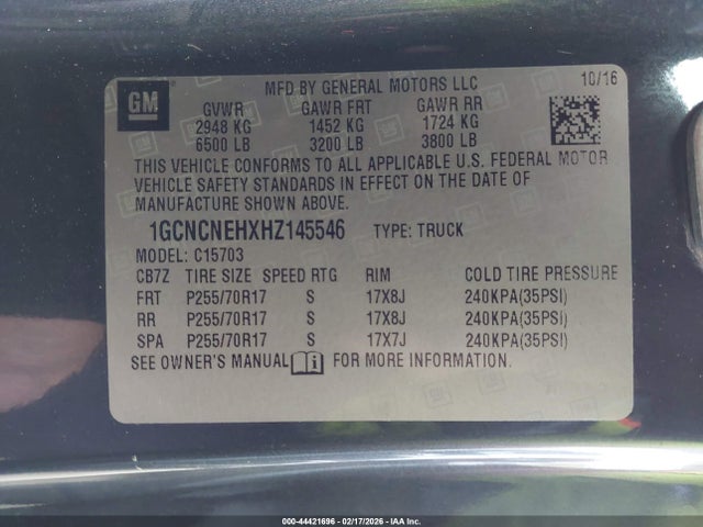 1GCNCNEHXHZ145546 Chevrolet Silverado 1500 Ls