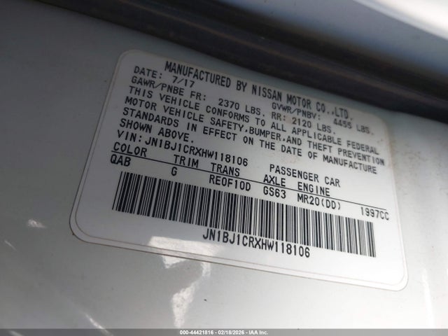 2017 NISSAN ROGUE SPORT JN1BJ1CRXHW118106 Photo 8