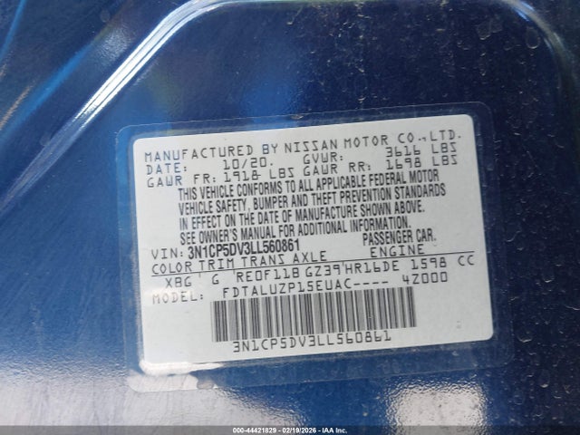 Nissan Kicks Sr Xtronic Cvt 2020 3N1CP5DV3LL560861 Image 9