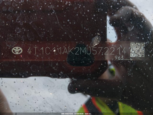 Aukcja sprzedaży 2021 Toyota Camry Le, vin: 4T1C11AK2MU572214, numer aukcji: 44421835
