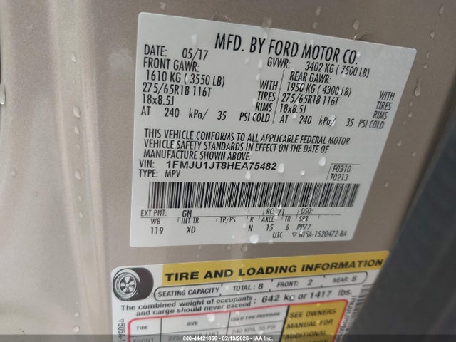 1FMJU1JT8HEA75482 Ford Expedition Xlt