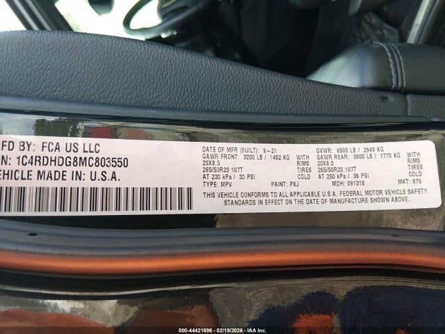 Dodge Durango Gt Plus Rwd 2021 1C4RDHDG8MC803550 Image 9