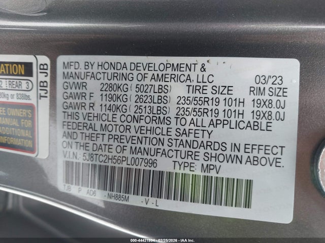 2023 ACURA RDX 5J8TC2H56PL007996 Photo 8