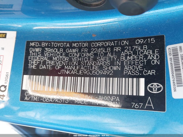 JTNKARJE9GJ509492 Scion IM