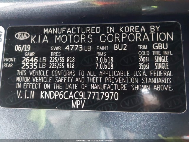 2020 KIA SPORTAGE KNDP6CAC9L7717970 Photo 8