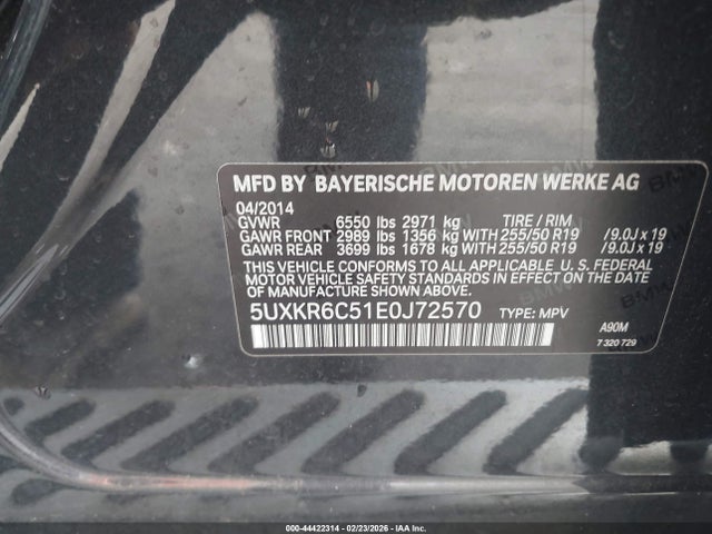 5UXKR6C51E0J72570 BMW X5 Xdrive50i