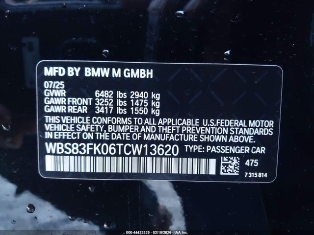 2026 BMW M5 WBS83FK06TCW13620 Photo 8
