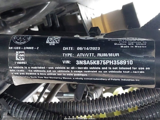 Polaris Rzr Trail Ultimate 2023 3NSA5K875PH358910 Image 10
