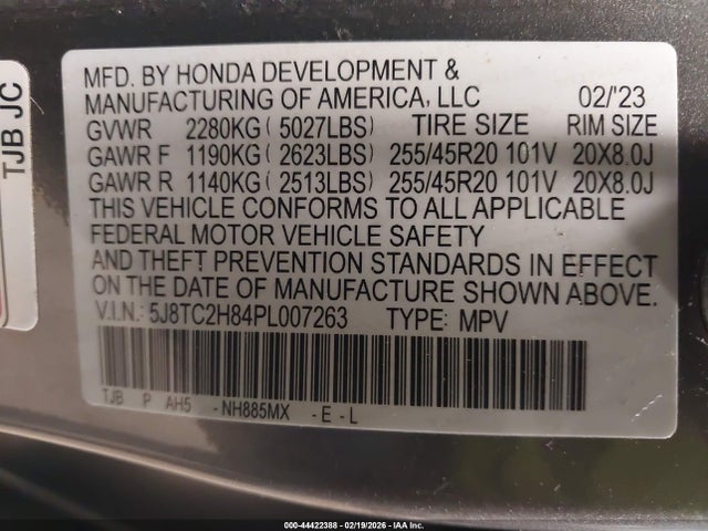 2023 ACURA RDX 5J8TC2H84PL007263 Photo 8