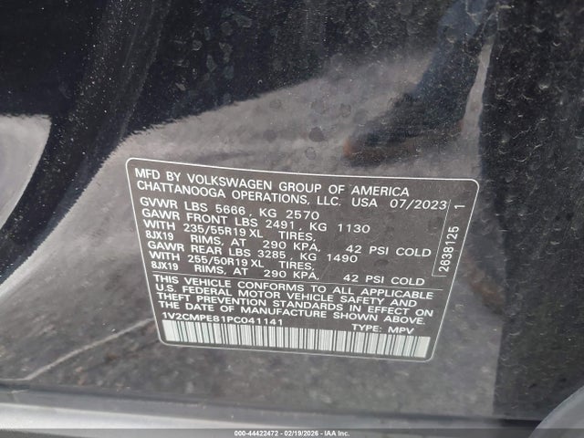 Продаж на аукціоні авто 2023 Volkswagen Id.4 Pro, vin: 1V2CMPE81PC041141, номер лоту: 44422472