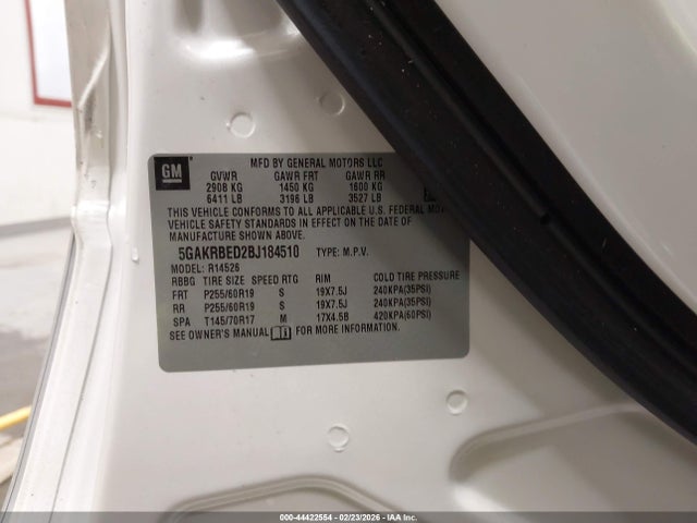 Продаж на аукціоні авто 2011 Buick Enclave 1xl, vin: 5GAKRBED2BJ184510, номер лоту: 44422554