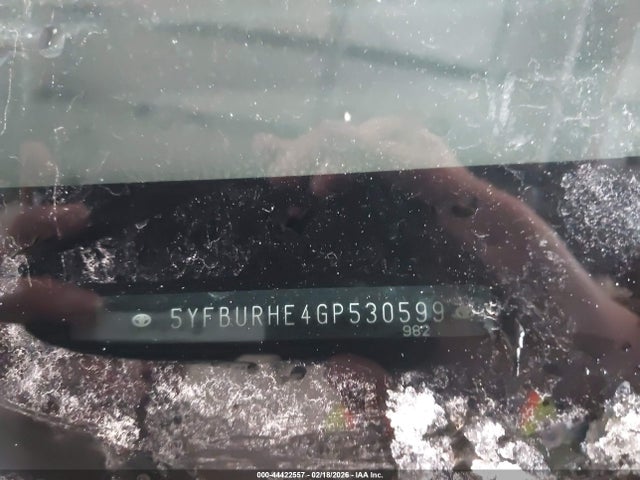 5YFBURHE4GP530599 Toyota Corolla S Plus