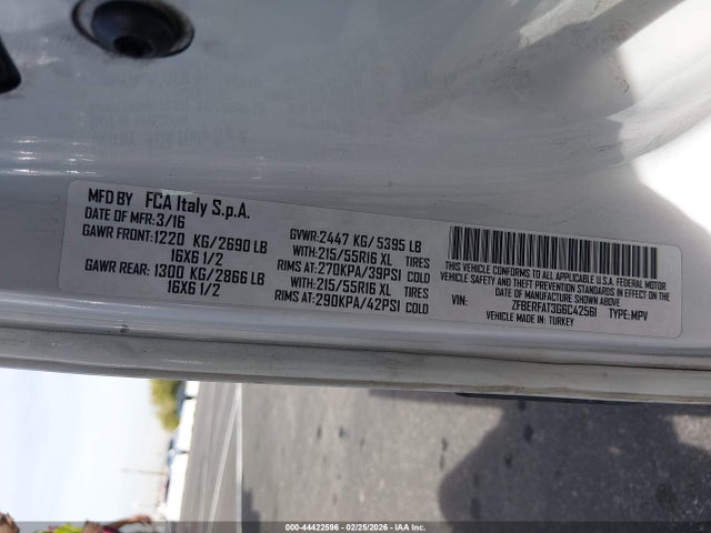 ZFBERFAT3G6C42561 RAM Promaster City Tradesman