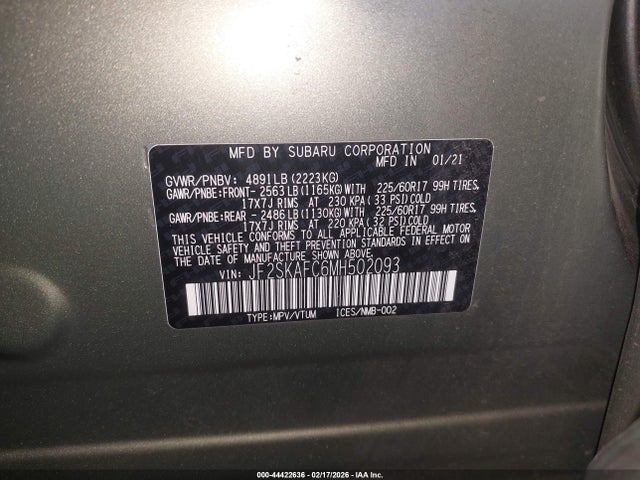 Subaru Forester Premium 2021 JF2SKAFC6MH502093 Image 9