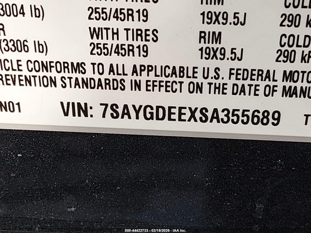 7SAYGDEEXSA355689 Tesla Model Y Long Range Dual Motor All-wheel Drive