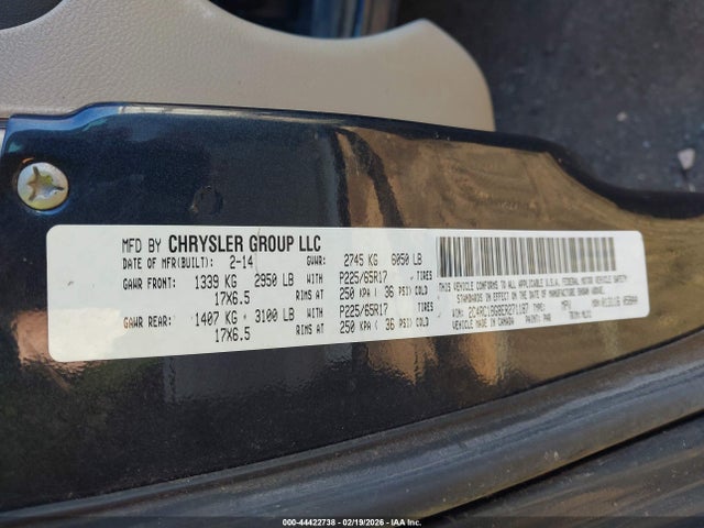 Aukcja sprzedaży 2014 Chrysler Town & Country Touring, vin: 2C4RC1BG8ER271187, numer aukcji: 44422738
