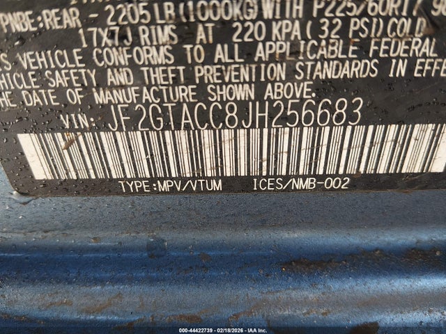 2018 SUBARU CROSSTREK JF2GTACC8JH256683 Photo 8