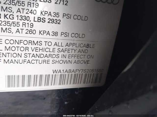 2025 AUDI Q5 WA1ABAFY7S2051580 Photo 8