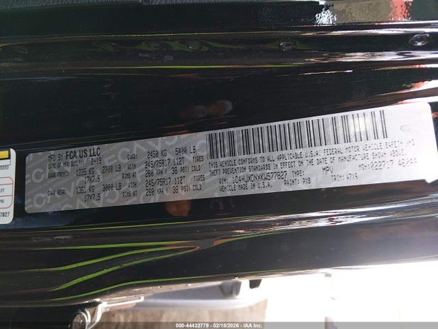 2019 JEEP WRANGLER UNLIMITED 1C4HJXDNXKW577827 Photo 8