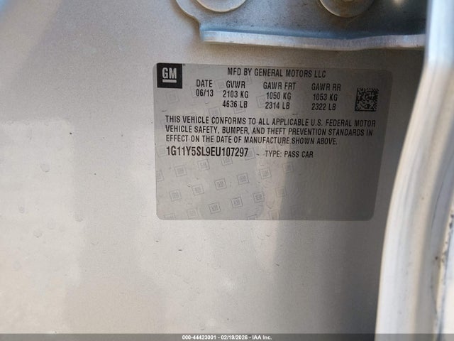 1G11Y5SL9EU107297 Chevrolet Impala 1ls