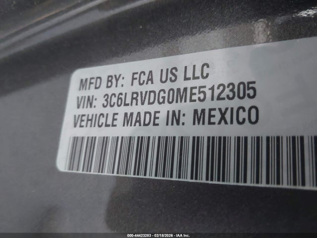3C6LRVDG0ME512305 RAM Promaster 2500 High Roof 159 Wb