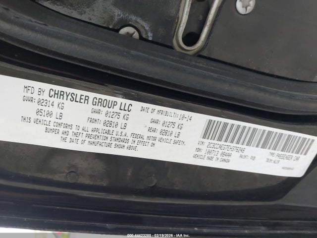 Aukcja sprzedaży 2014 Chrysler 300c, vin: 2C3CCAEG7EH376248, numer aukcji: 44423285