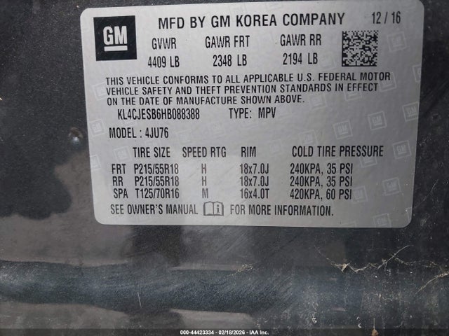 Buick Encore Preferred 2017 KL4CJESB6HB088388 Image 8