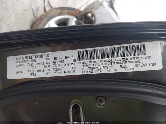 Продажа на аукционе авто 2014 Ram 1500 Tradesman, vin: 1C6RR7FTXES218425, номер лота: 44423400