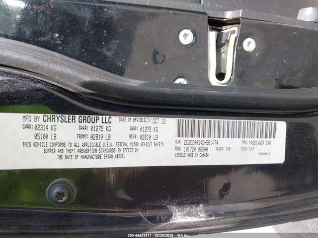 2013 Chrysler 300 Motown მანქანა იყიდება აუქციონზე, vin: 2C3CCAAG4DH561474, აუქციონის ნომერი: 44423411