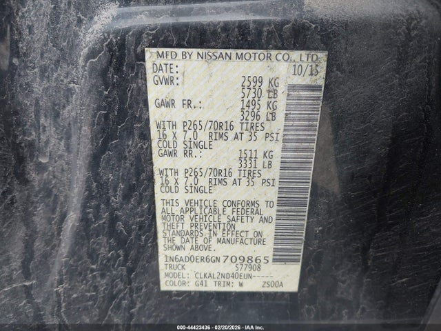 2016 NISSAN FRONTIER 1N6AD0ER6GN709865 Photo 8