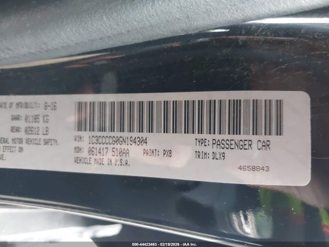 2016 CHRYSLER 200 1C3CCCCG0GN194304 Photo 8